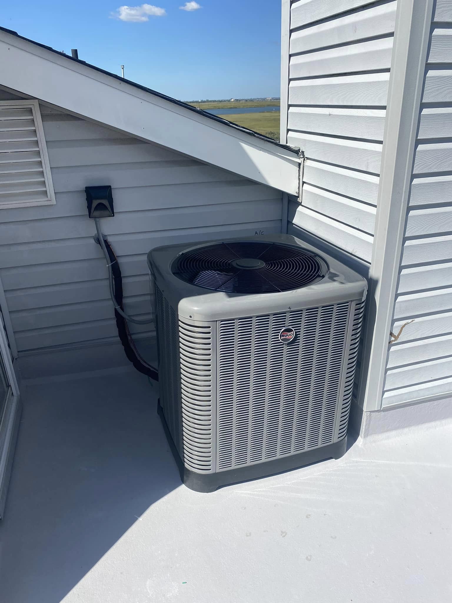 Ruud condenser installed by Air Temp